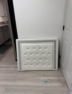 White Twin XL Headboard
