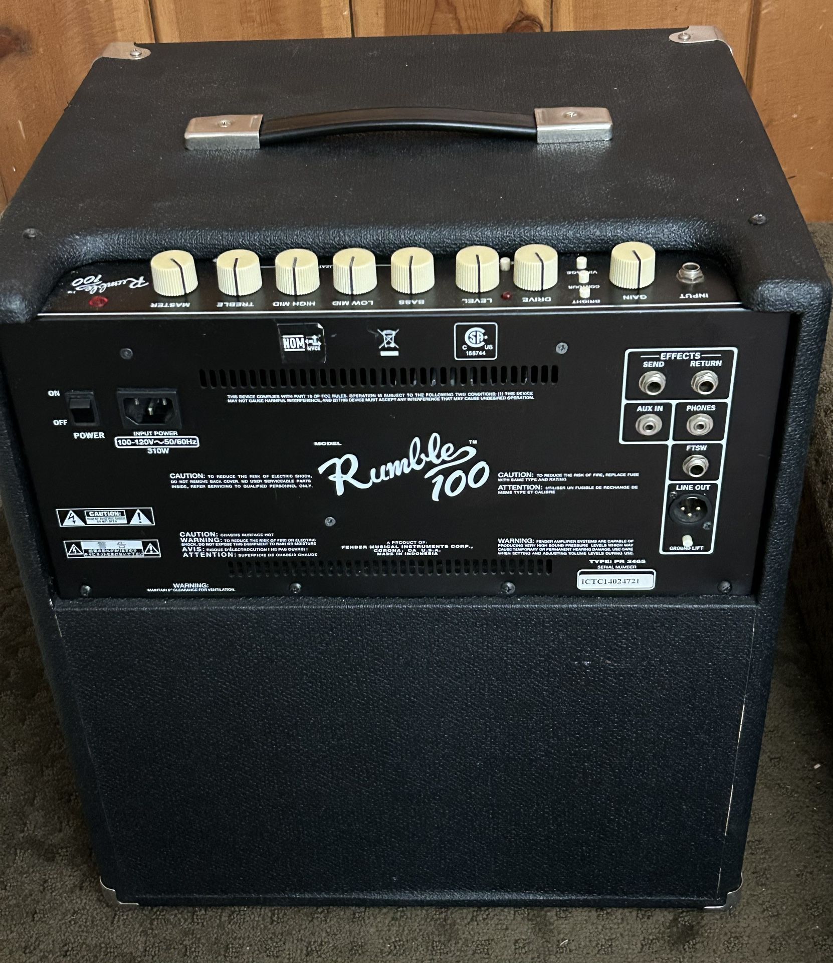 Fender Rumble 100 Watt Bass Amp