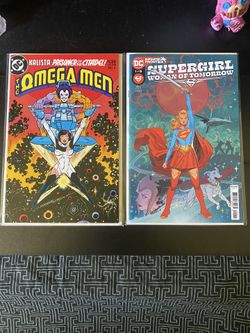 🔥 🔑 OMEGA MEN #3 LOBO and SUPERGIRL: WOMAN OF TOMORROW #1