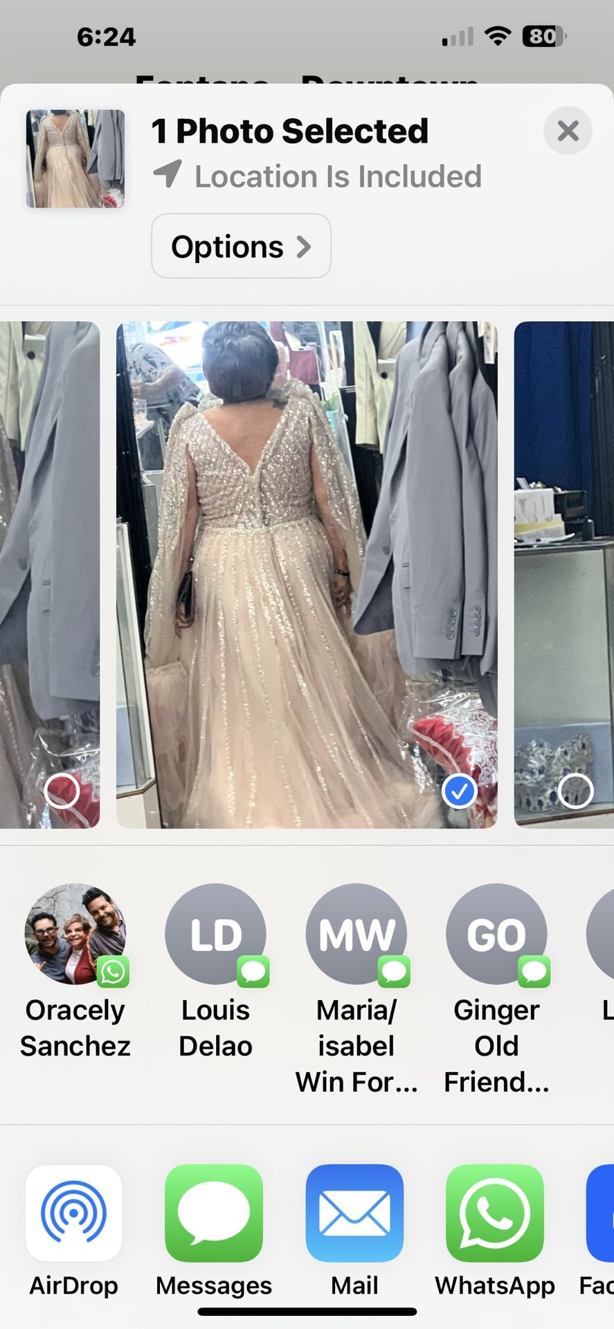 Beautiful Party Dress. Used Once. $350 Value