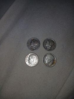4 silver dimes