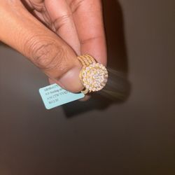 Genuine Vvsd Colorless Moissanite Ring Sz 9. 4.56 Carts‼️