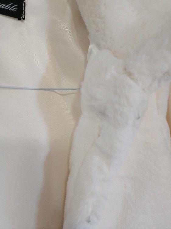 Faux Fur Bridal Jacket S - M