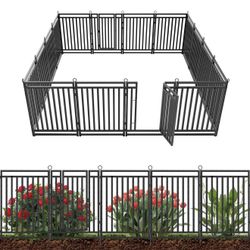 Modern 36 Ft Metal Outdoor Dog Fence For Yard - New