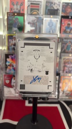 True 1 of 1 printing plate autograph Ladd McConkey