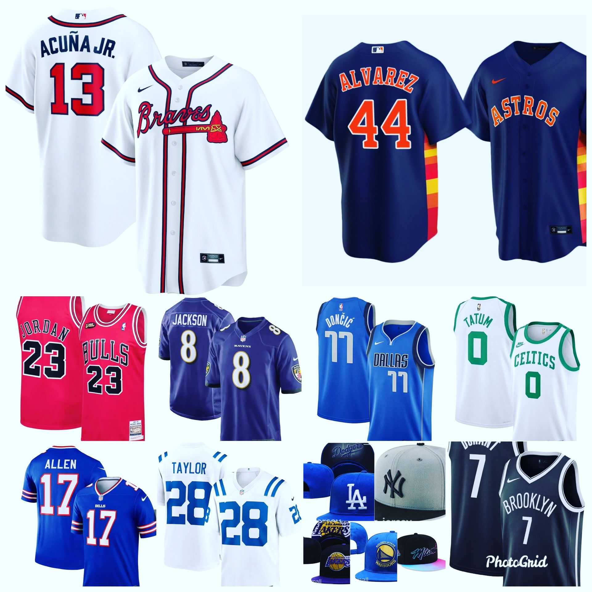 Sports Shirts  And Caps ⚽️ 🏀 🏈  ⚾️ 