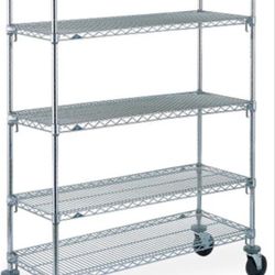 Industrial Grade Rack Shelving With Wheels 