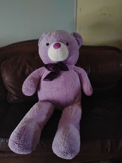 Purple big teddy bear