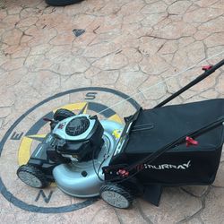 Murray 22 in. 140 cc Briggs & Stratton Walk Behind Gas Self-Propelled Lawn Mower with Front Wheel Drive and Bagger
