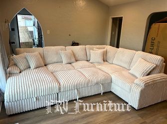New large beige sectional
