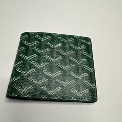 Green goyard Wallet 