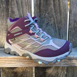 Merrell Moab Girls Hiking Boots Shoes Waterproof 