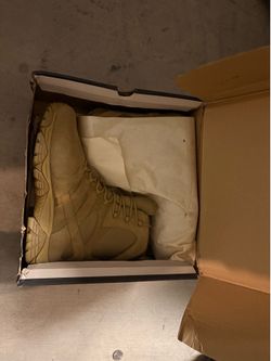 All season military style boots