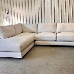 Delivery!! West Elm Haven MCM 113", Deep Seated, Sectional 