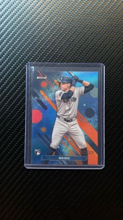 Ben Rice 2025 Topps Finest Blue Refractor Rookie Card 323/325 #48