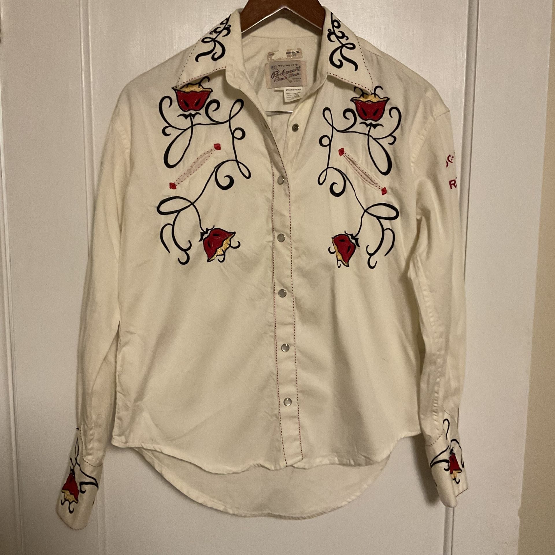 Tru-West Rockmount Ranch Wear Ivory Western Shirt Limited Edition Numbered S