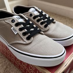 Vans Atwood S18 Textile Khaki/White - Mens Size 7