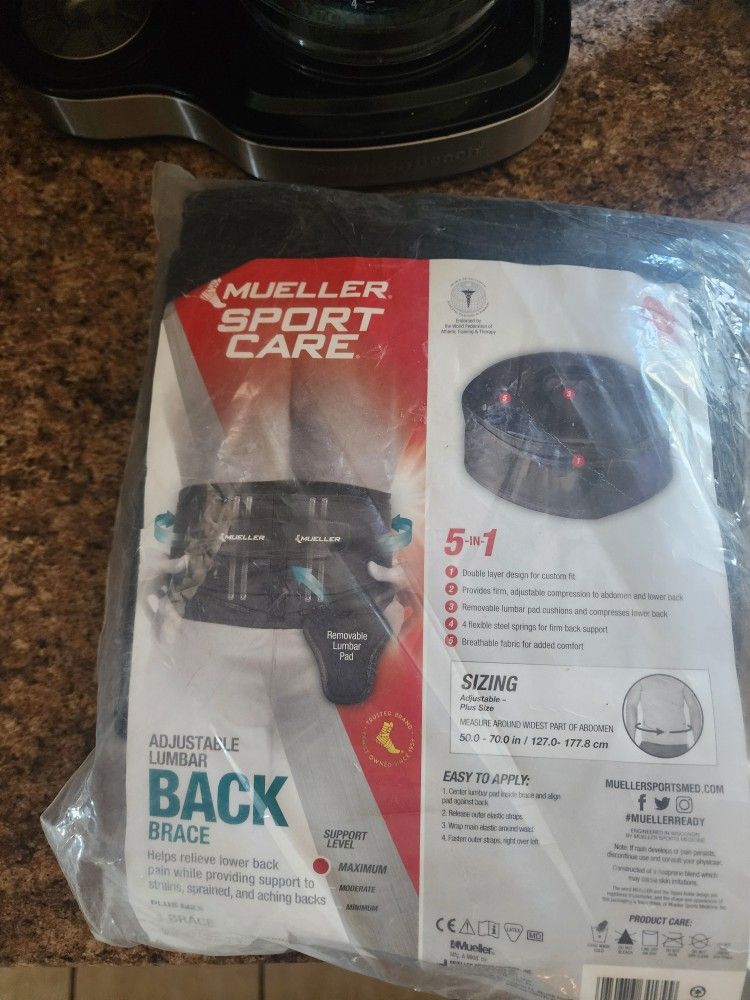 Mueller sports care back brace plus size