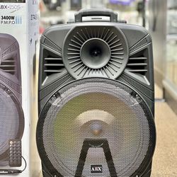 15″ Karaoke Bluetooth® Speaker w/ Tripod and Mic