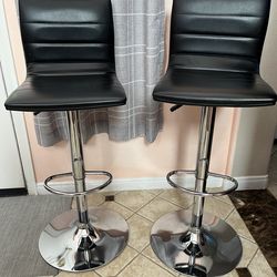 Leather barstools