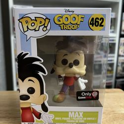 VAULTED EXCLUSIVE Max Goof Troop Disney Funko Pop #462 Goofy Movie Animation TV