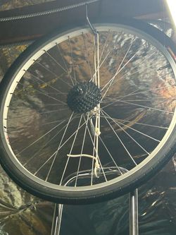Rear bike rim w tire