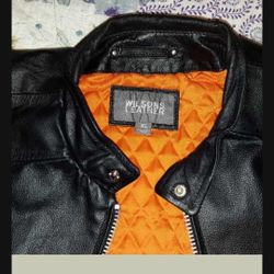 XL  Leather Biker Jacket 