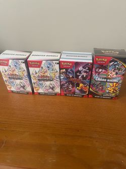 2 prismatic evolution 1 destined rivals 1 chaos rising  Pokemon booster  bundle
