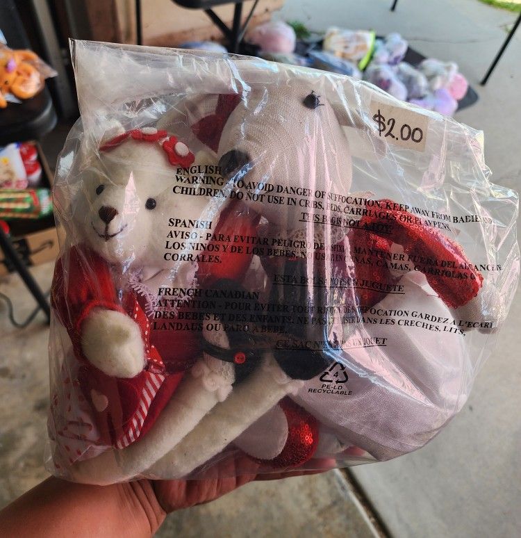 Bear And Mouse Weight Plushies