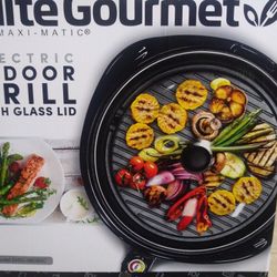 Electric Indoor Grill With Glass LID