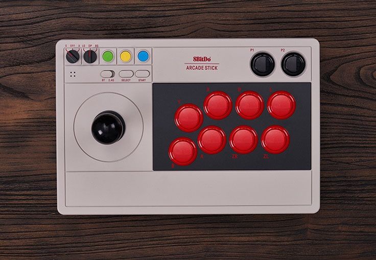 8BitDo Arcade Stick – Wireless & Customizable, Like New!