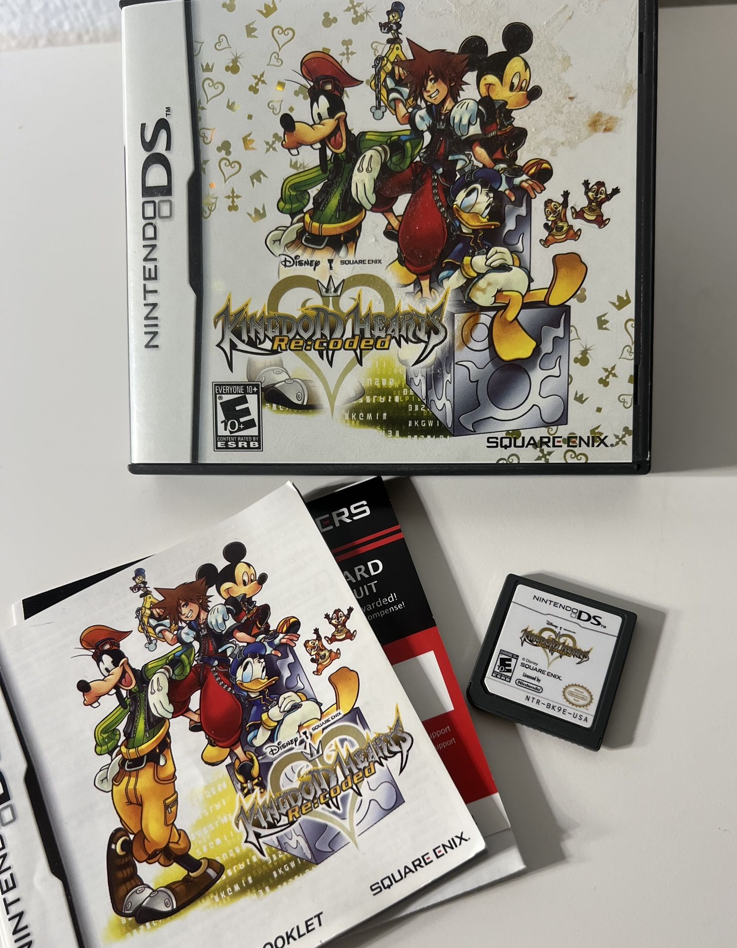 Kingdom Hearts Re: Coded for Nintendo DS Lite DSi Video Game Mickey Disney Pluto