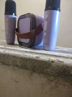 Portable Karaoke Speaker Set with Two Microphones