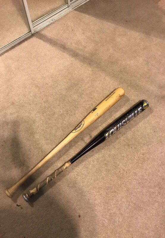 Two baseball bats
