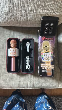 Karaoke microphone and speaker