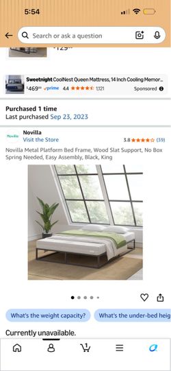 Free king bed frame