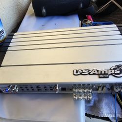 US AMPS MERLIN  MD41 4 CHANNEL BASS/HIGH  AMPLIFIER 