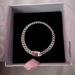 pandora silver cuban bracelet ! 