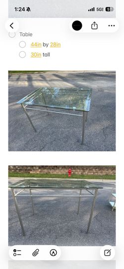 Glass table