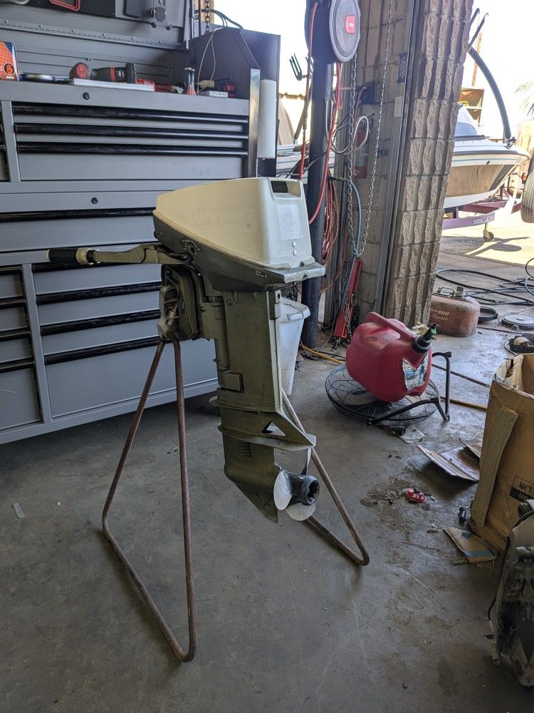 Johnson 15 Hp Tiller And 14 Foot Aluminum Flat Bottom Boat