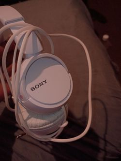 Sony Wired Over-Ear Headphones White
