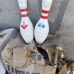 Vintage Bowling Pin Set