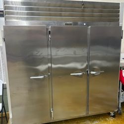  **3 Door Traulsen Steel Refrigerator And Other Items