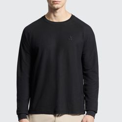 Psycho Bunny Mens Taylor Pique Long Sleeve Tee Size 6 (large)