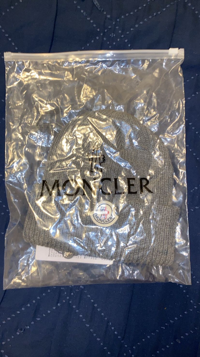 Grey Moncler Beanie