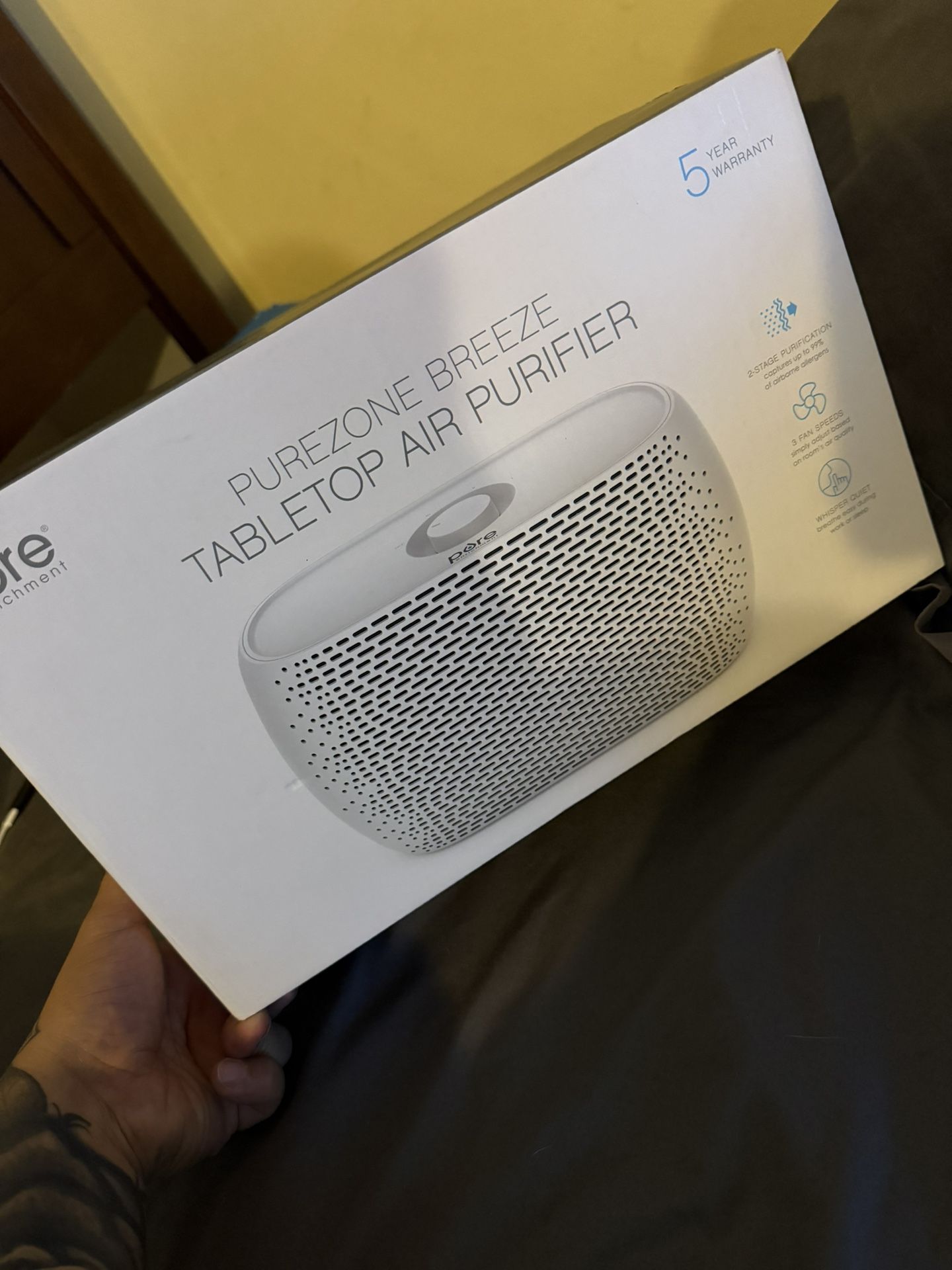 PUREZONE BREEZE TABLETOP AIR PURIFIER