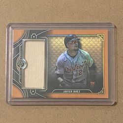 2022 Topps Triple Threads Javier Baez Jumbo Relic /18 Detroit Tigers