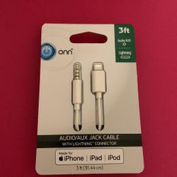 AUX Audio Music Car Cord Cable for IPhone, IPad and IPod