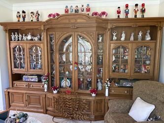 AUTHENTIC GERMAN SCHRANK / WALL UNIT – 12 FT. LONG