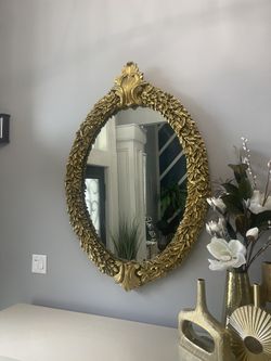 Large gold Mirror